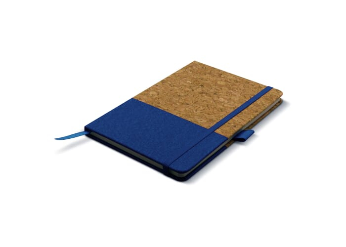 Stylo-stylet à bille personnalisé en bambou et paille de blé Bleu clair